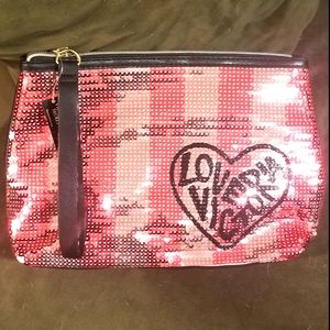 Victoria's Secret Pink Sequin Clutch